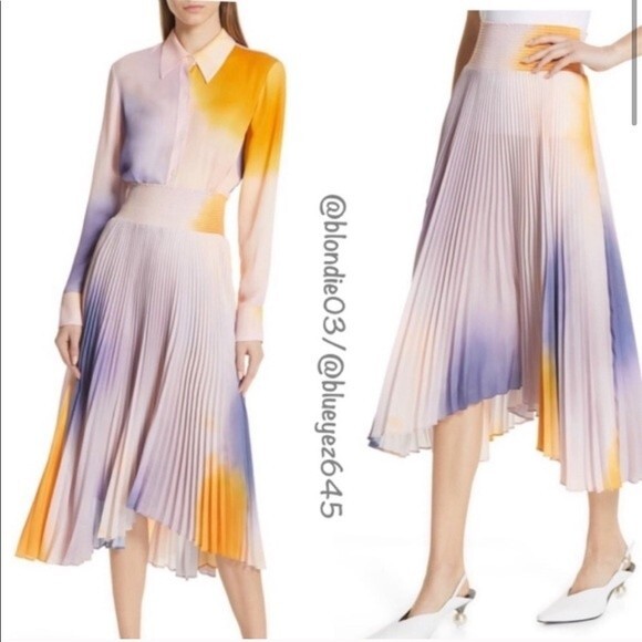 A.LC. “Sonali” dip dye shark bite hem skirt M - Picture 2 of 7
